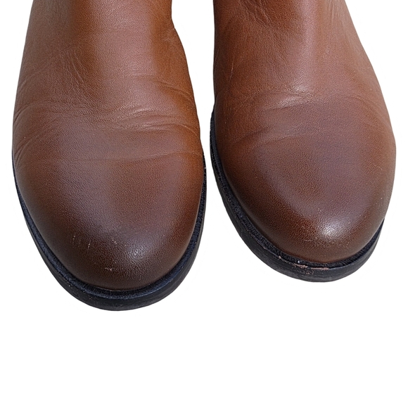 Sole Mani Women's Quilted Gabi Leather Boot In Cognac, Size 9.5M - Picture 5 of 16